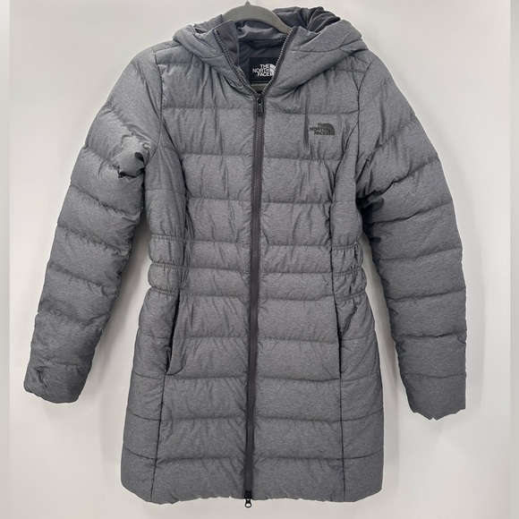 The North Face Gotham II Down Parka Winter Puffer Long Jacket Grey Size Small - Picture 1 of 4
